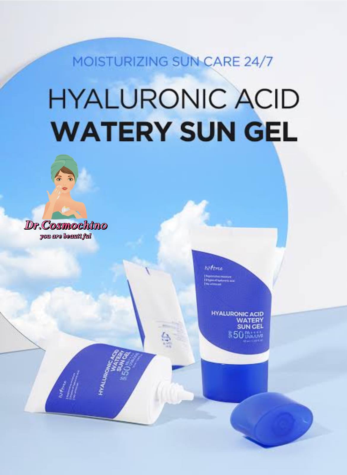 Isntree hyaluronic acid water sun gel SPF 50+ PA++++