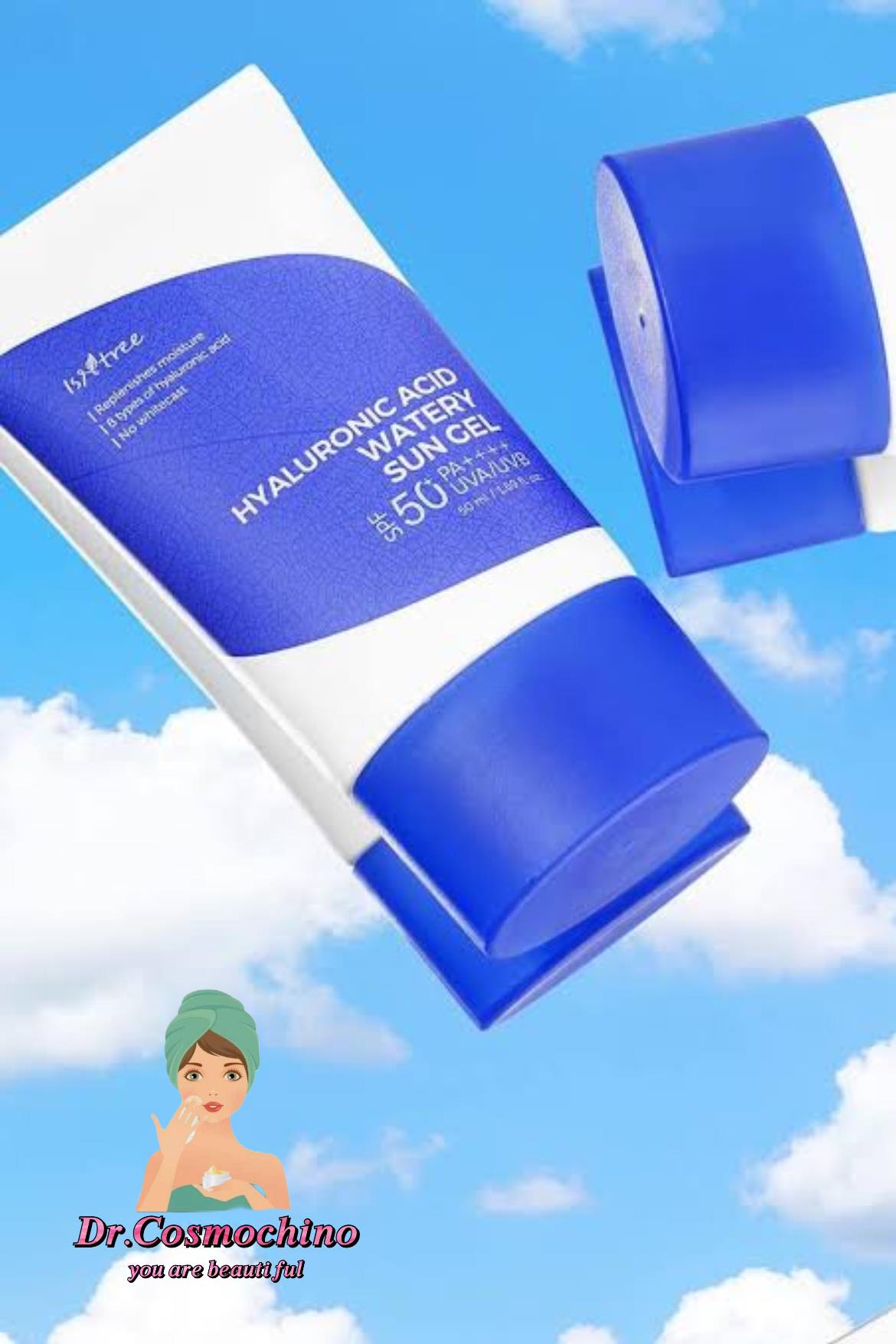 Isntree hyaluronic acid water sun gel SPF 50+ PA++++