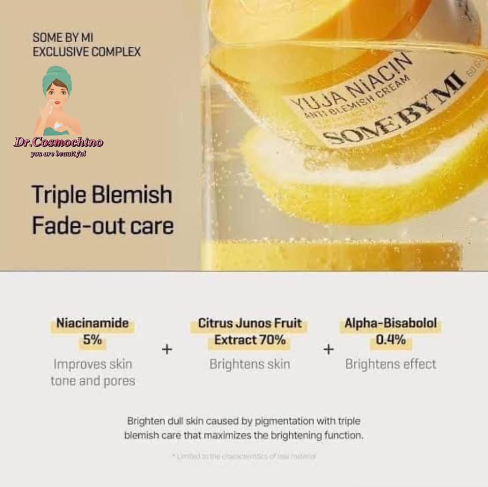Some By Mi Yuja Niacin Anti- Blemish Cream