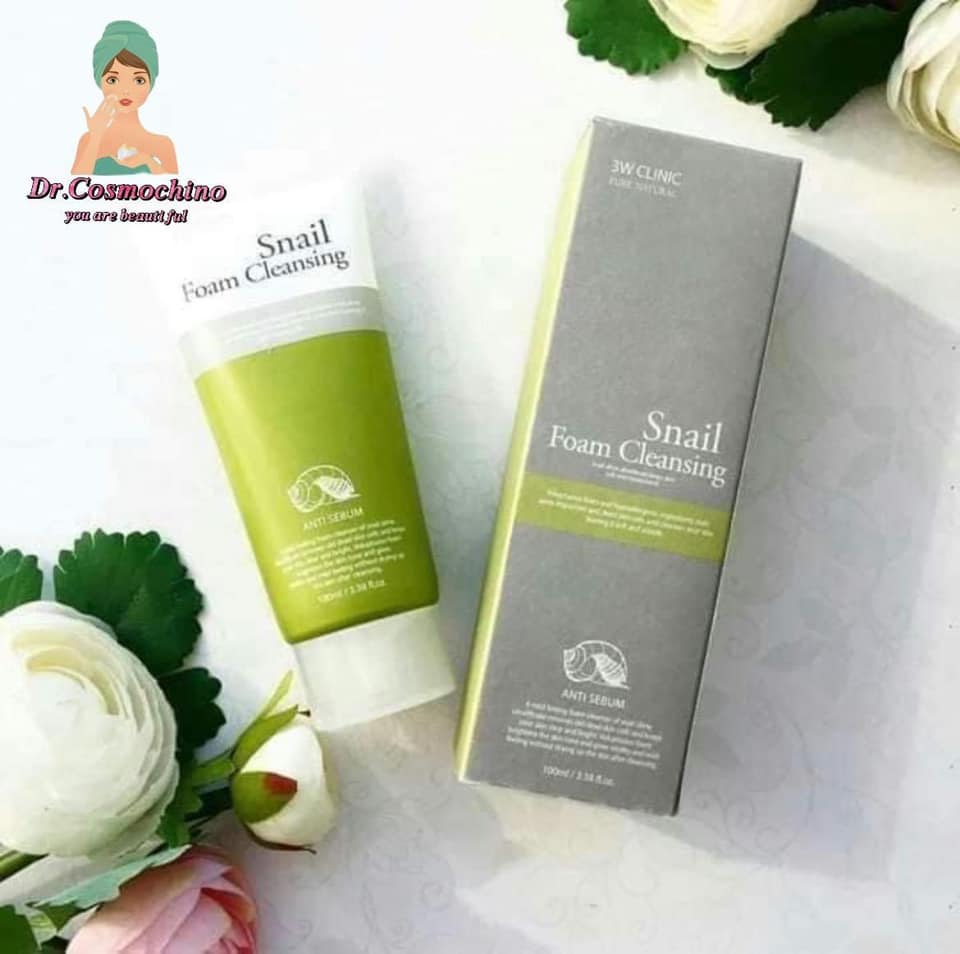 3W clinc snail foam cleansing