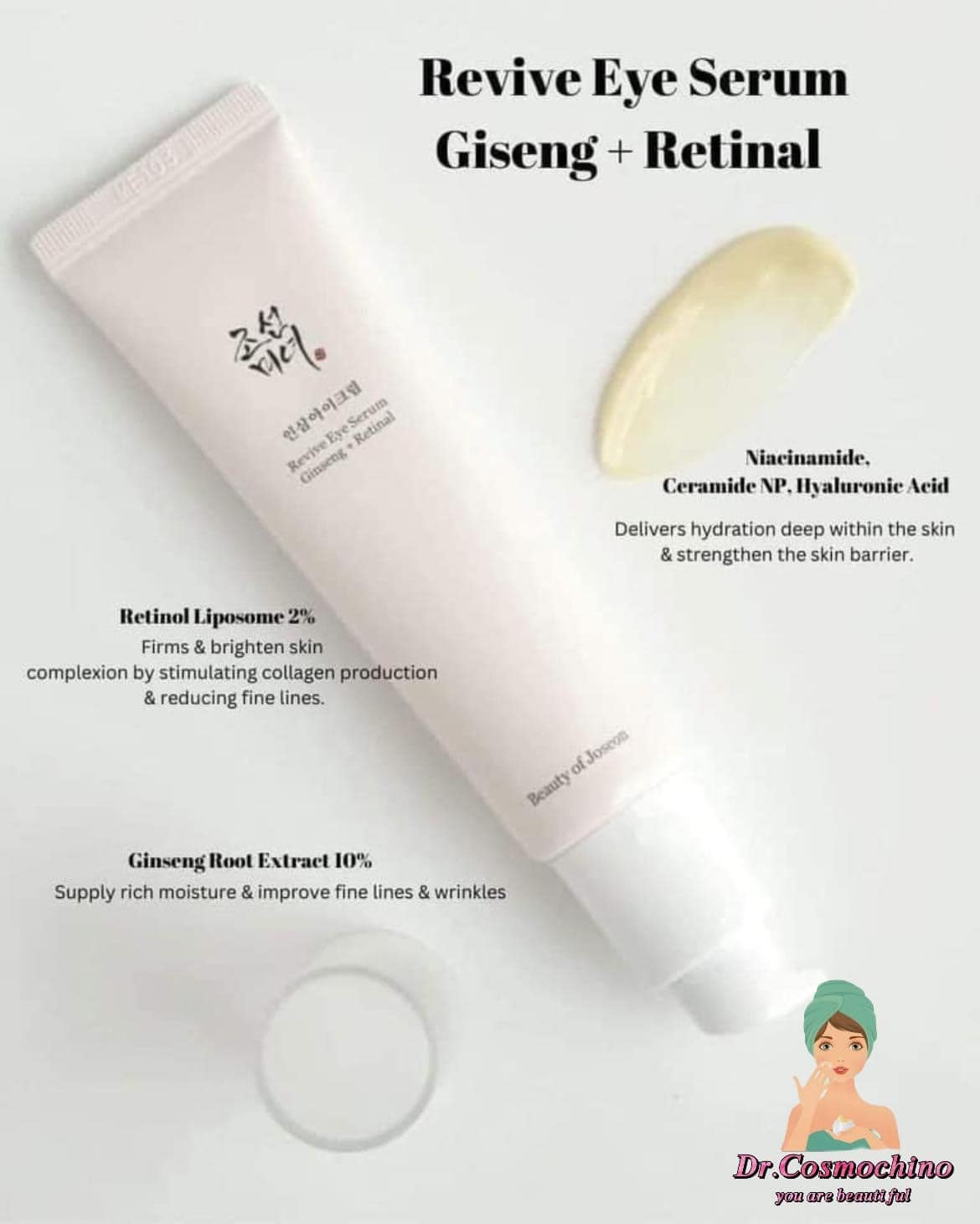 REVIVE EYE SERUM : GINSENG + RETINAL 30ml