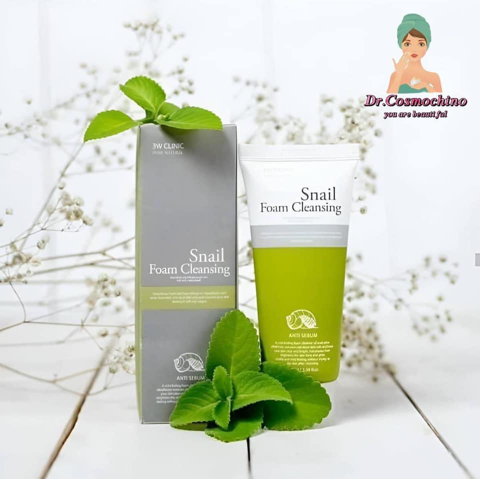 3W clinc snail foam cleansing