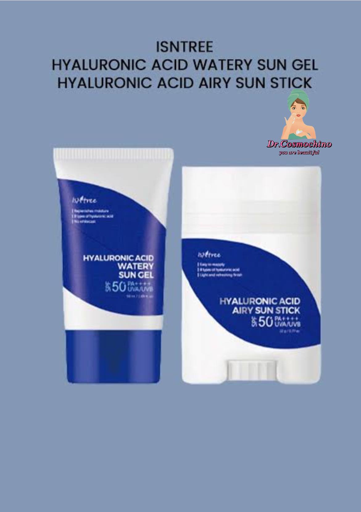 Isntree hyaluronic acid water sun gel  SPF 50+  PA++++