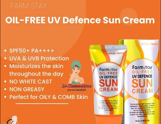 FARM STAY OIL-FREE UV Defence Sun Cream