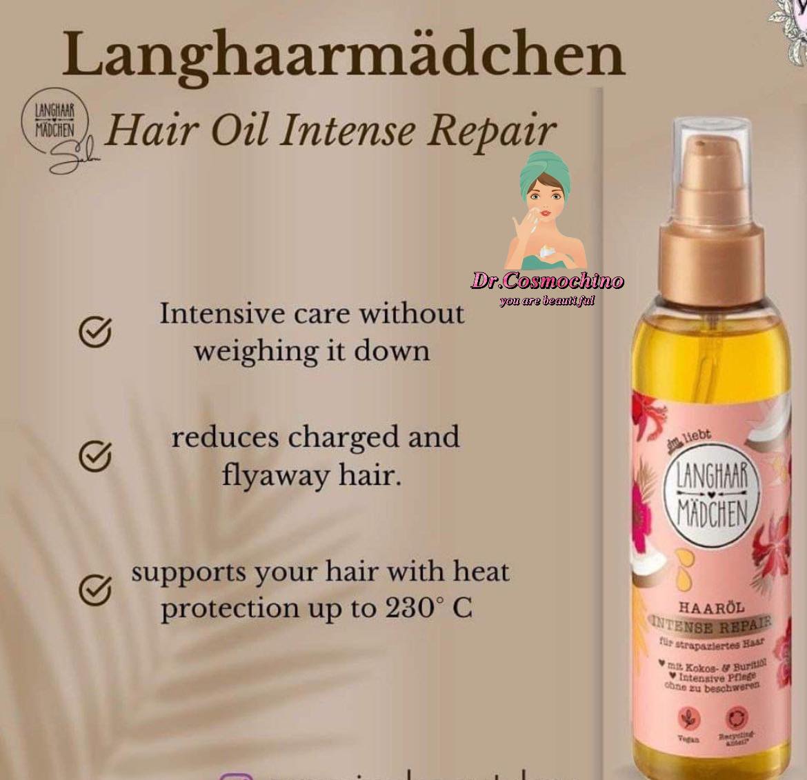 langhaar madchen hair oil intense repair