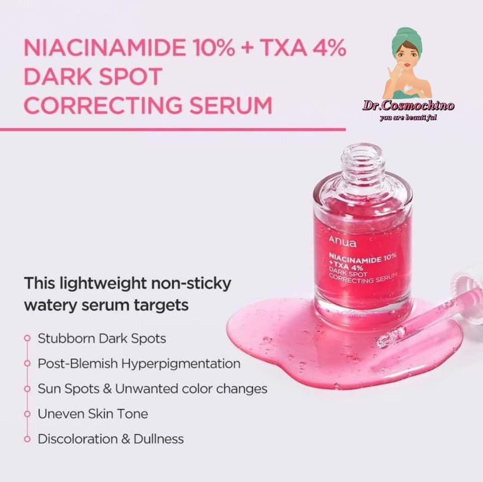 ANUA Niacinamide 10% + TXA 4% Dark Spot Correcting Serum