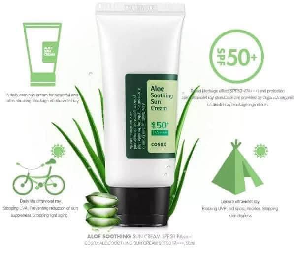 COSRX Aloe Soothing Sun Cream SPF50+ PA+++