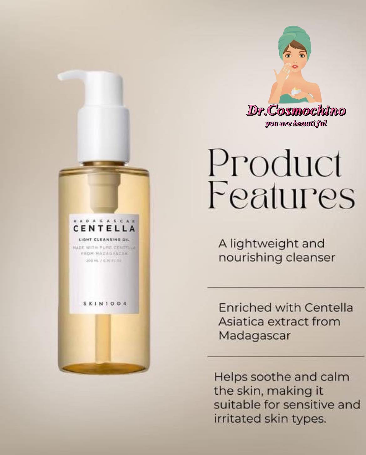 Skin1004 Centella Light Cleansing Oil