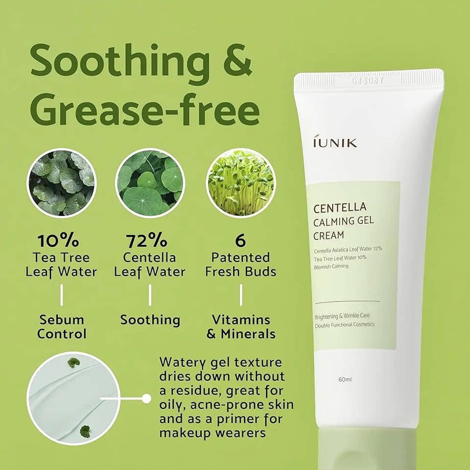 IUNIK Centella Calming Gel Cream